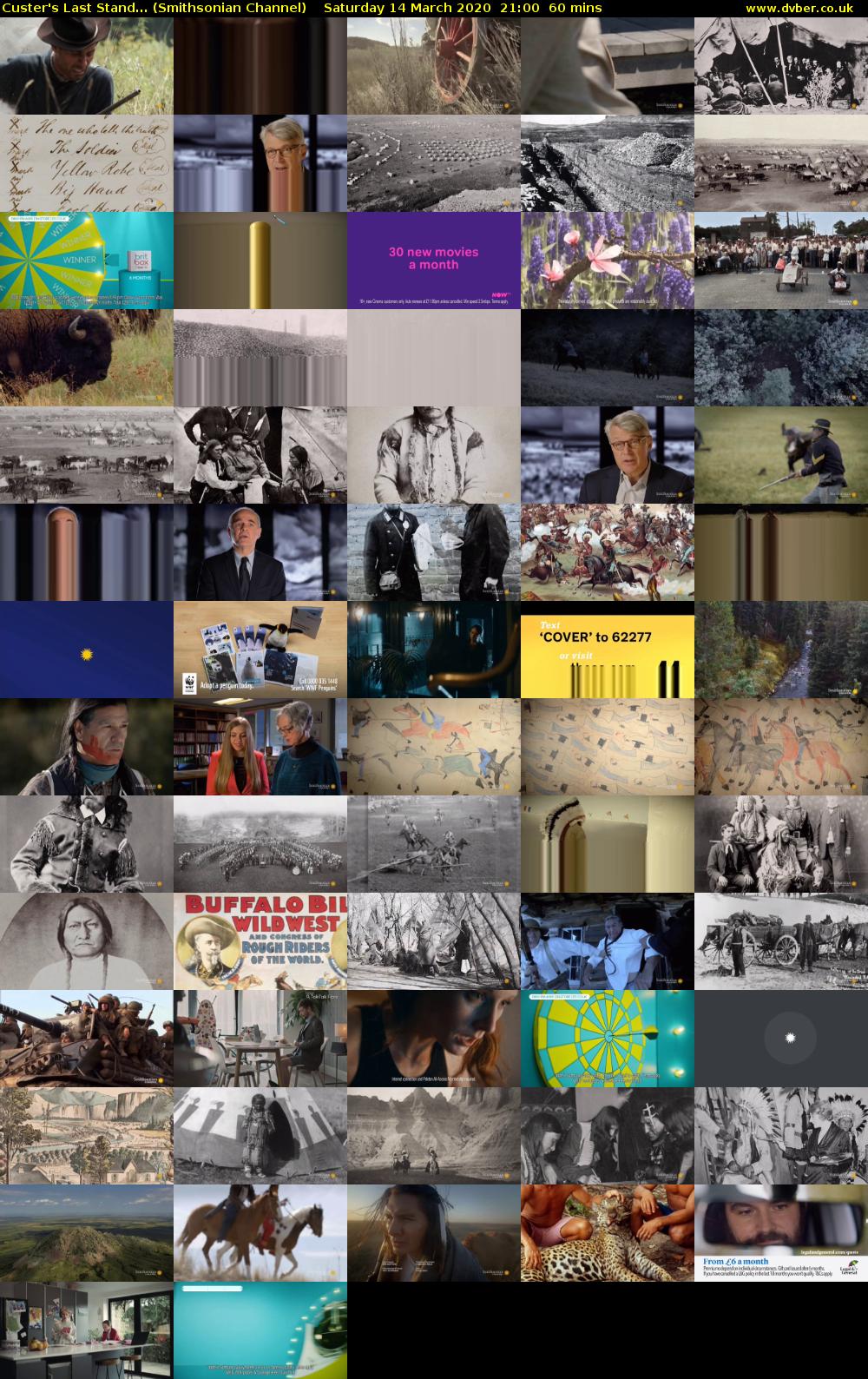 Custer's Last Stand... (Smithsonian Channel) Saturday 14 March 2020 21:00 - 22:00