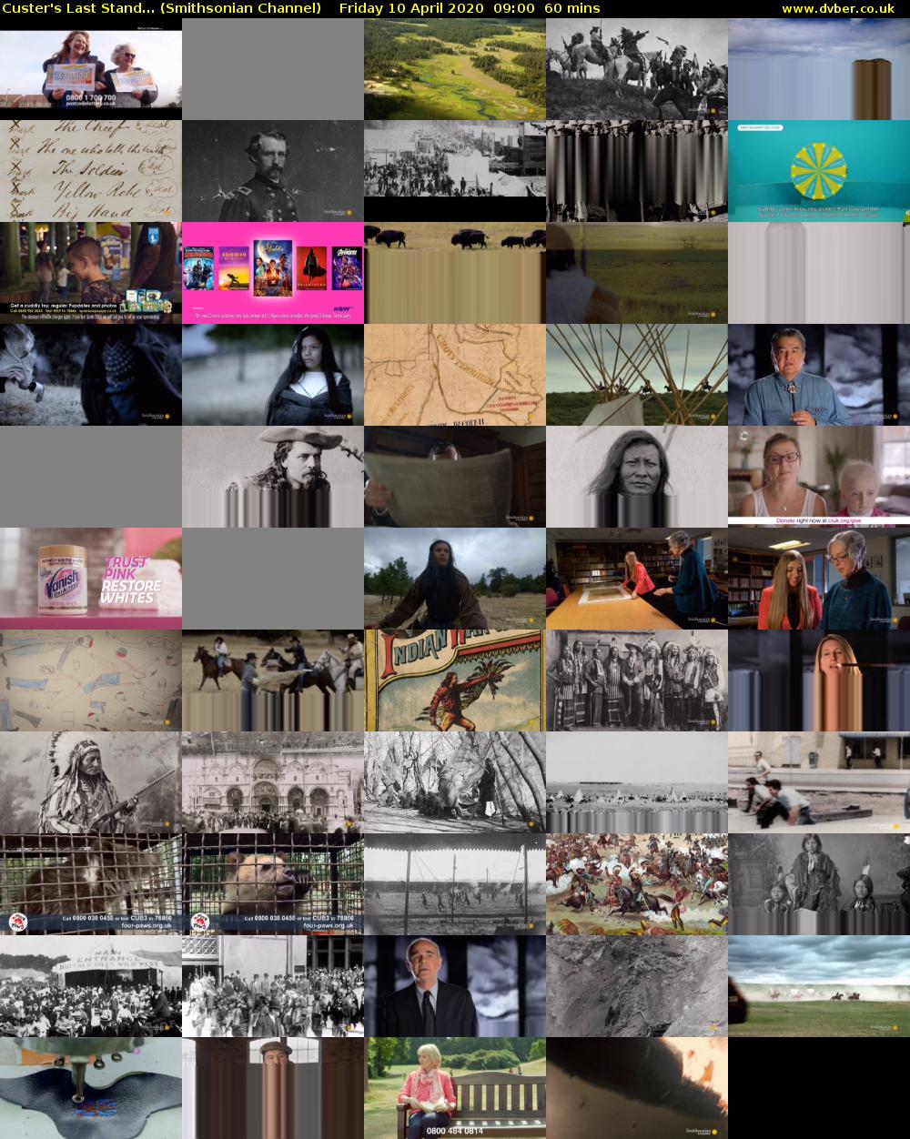 Custer's Last Stand... (Smithsonian Channel) Friday 10 April 2020 09:00 - 10:00