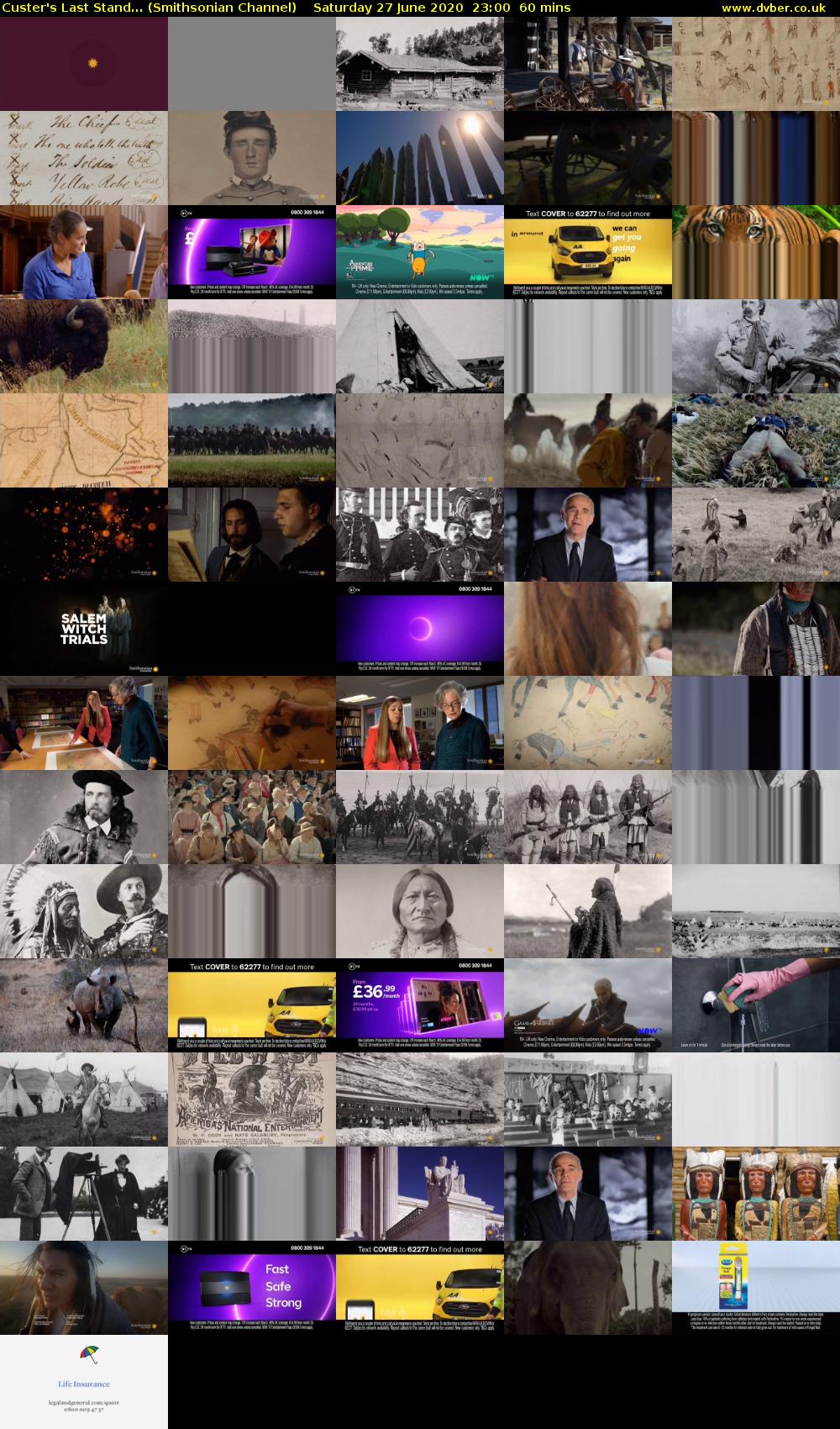 Custer's Last Stand... (Smithsonian Channel) Saturday 27 June 2020 23:00 - 00:00