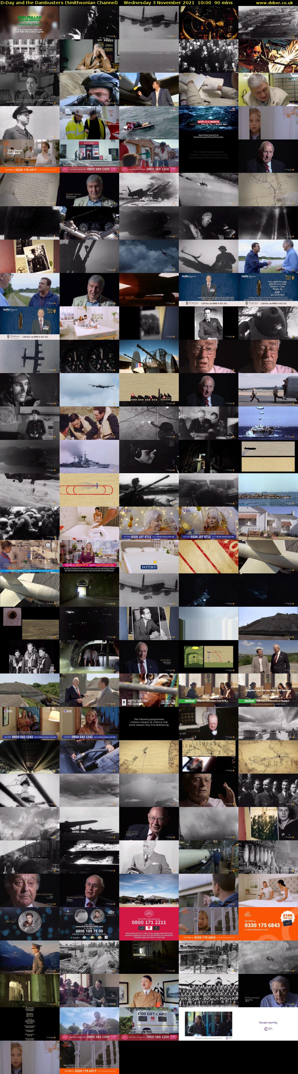 D-Day and the Dambusters (Smithsonian Channel) Wednesday 3 November 2021 10:00 - 11:30