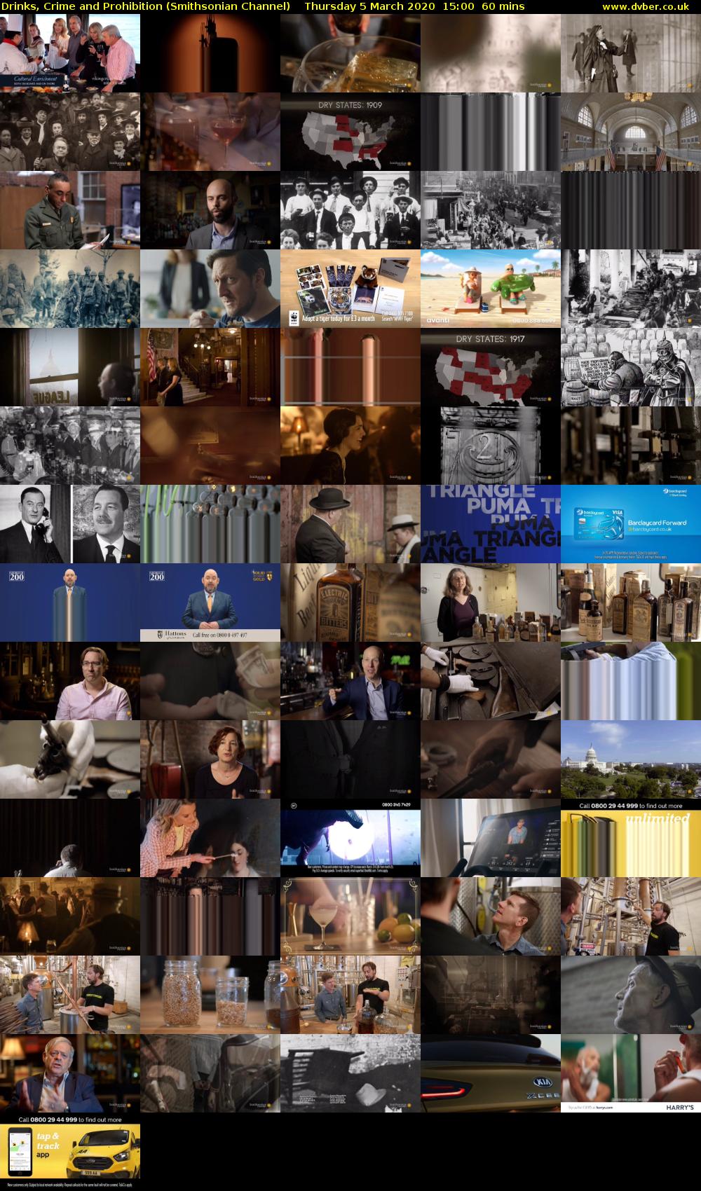 Drinks, Crime and Prohibition (Smithsonian Channel) Thursday 5 March 2020 15:00 - 16:00