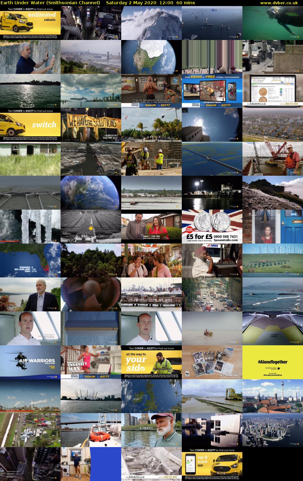 Earth Under Water (Smithsonian Channel) Saturday 2 May 2020 12:00 - 13:00