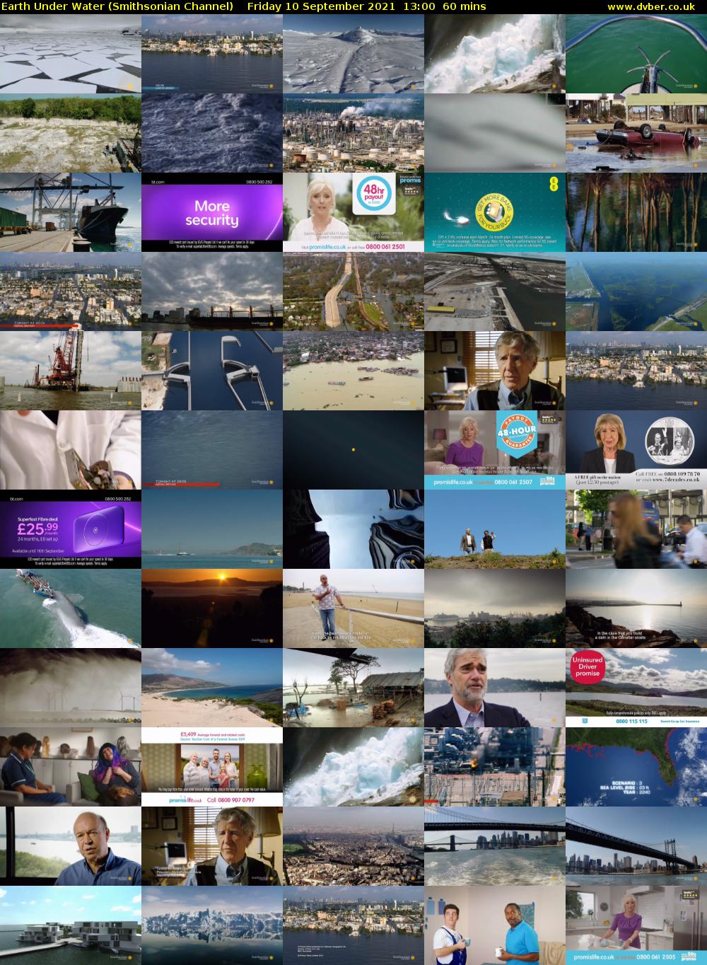 Earth Under Water (Smithsonian Channel) Friday 10 September 2021 14:00 - 15:00
