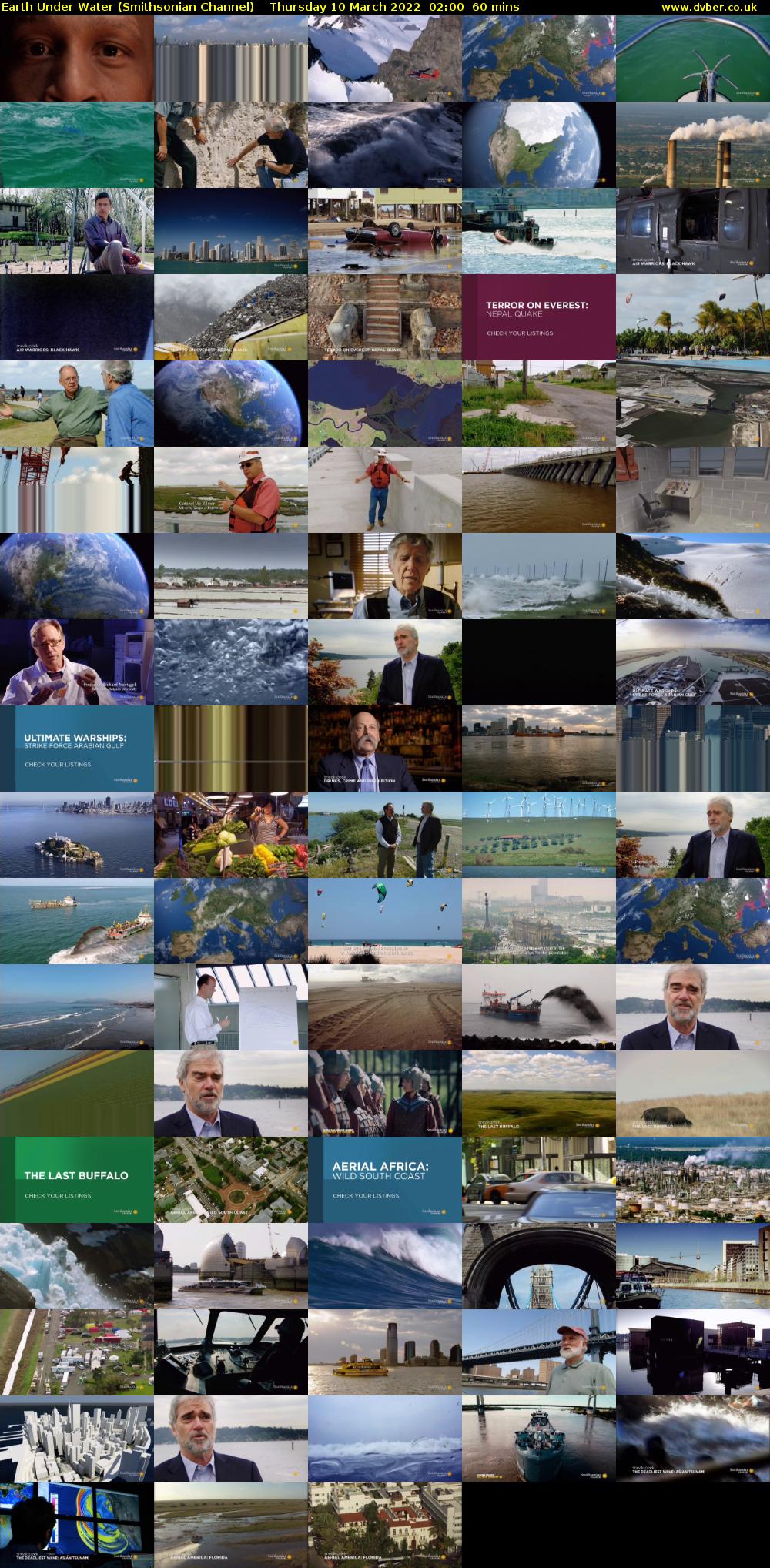 Earth Under Water (Smithsonian Channel) Thursday 10 March 2022 02:00 - 03:00