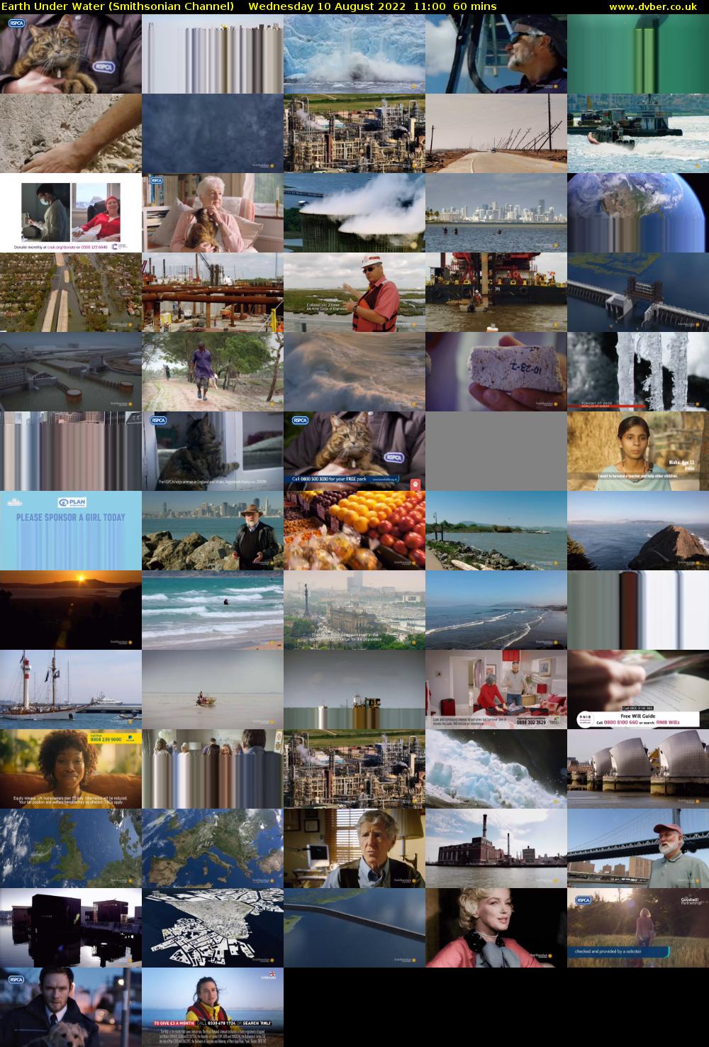 Earth Under Water (Smithsonian Channel) Wednesday 10 August 2022 11:00 - 12:00