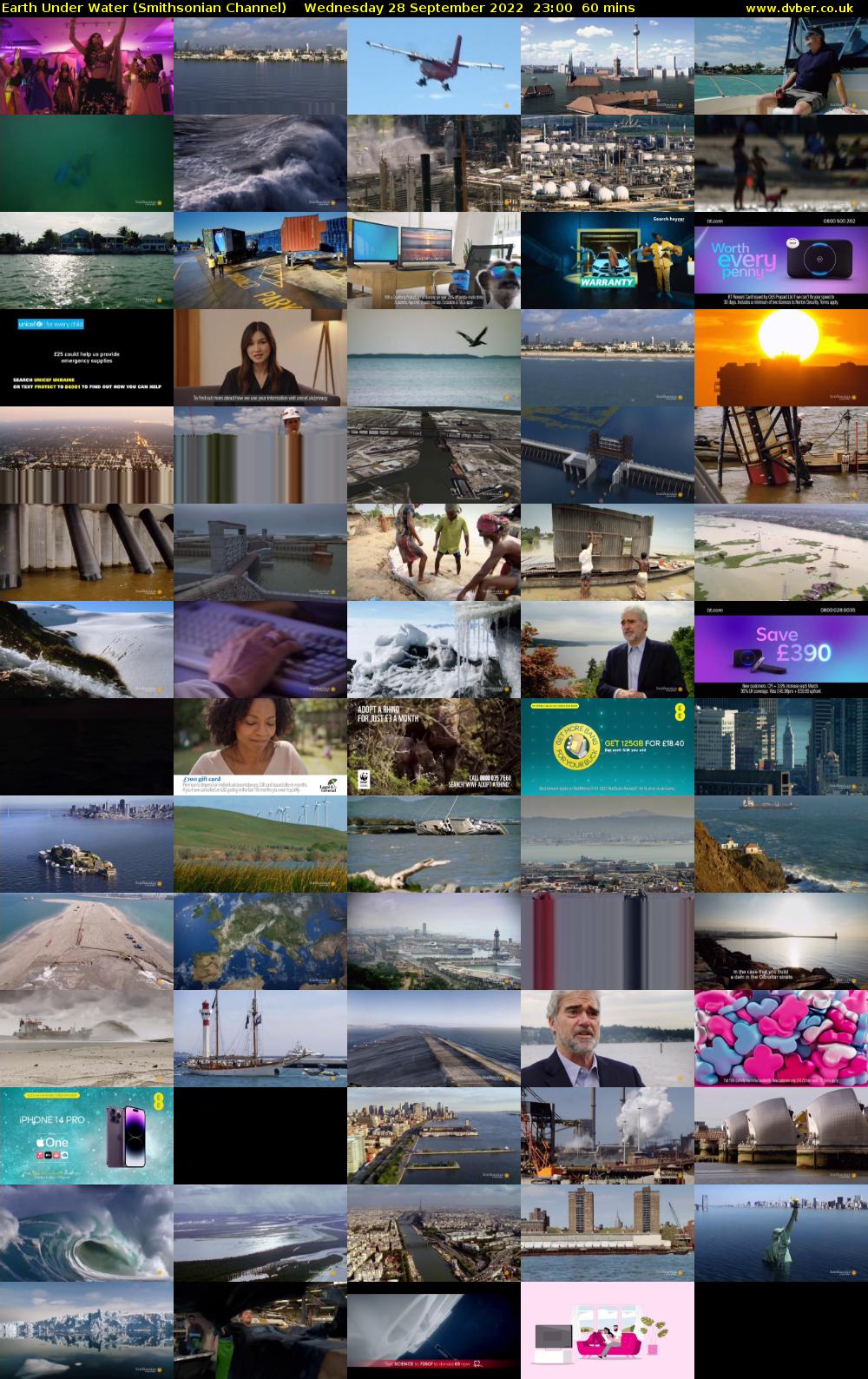 Earth Under Water (Smithsonian Channel) Wednesday 28 September 2022 23:00 - 00:00