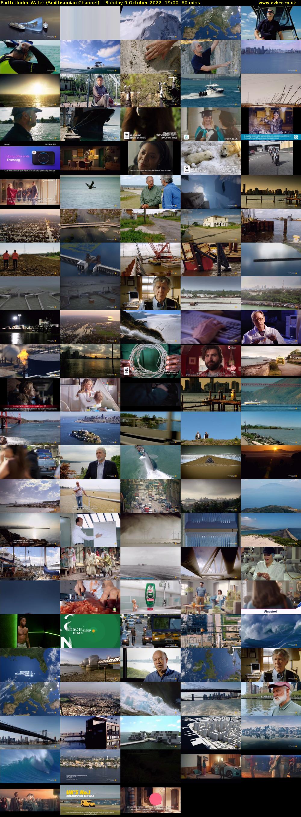 Earth Under Water (Smithsonian Channel) Sunday 9 October 2022 19:00 - 20:00