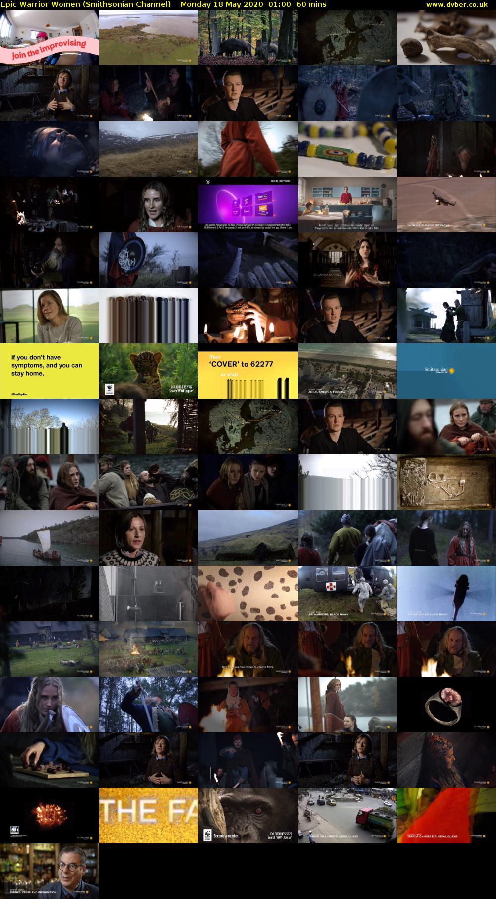 Epic Warrior Women (Smithsonian Channel) Monday 18 May 2020 01:00 - 02:00