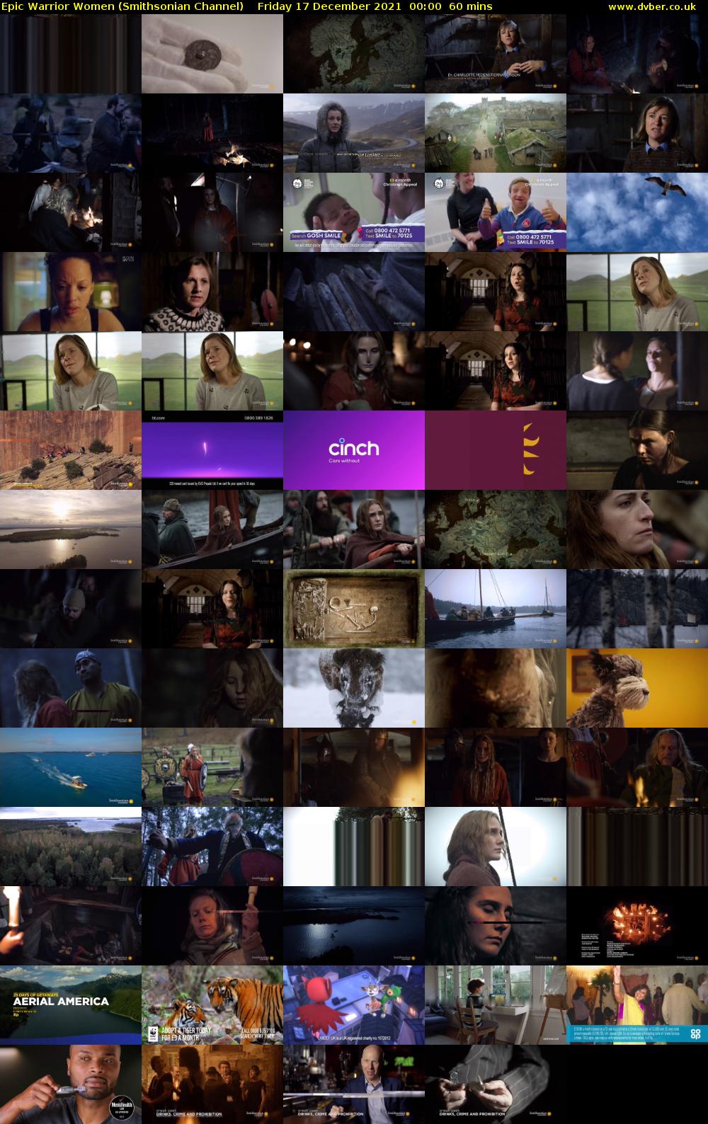 Epic Warrior Women (Smithsonian Channel) Friday 17 December 2021 00:00 - 01:00