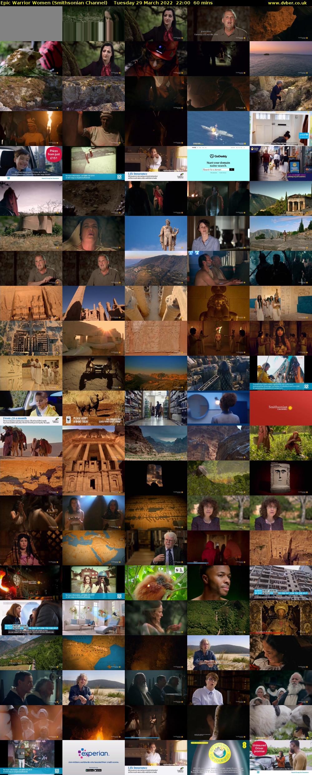 Epic Warrior Women (Smithsonian Channel) Tuesday 29 March 2022 22:00 - 23:00