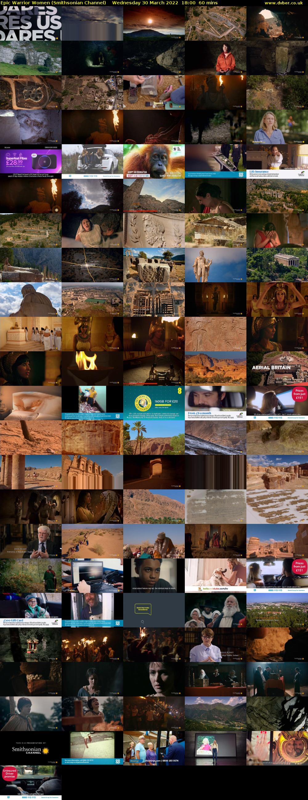 Epic Warrior Women (Smithsonian Channel) Wednesday 30 March 2022 18:00 - 19:00