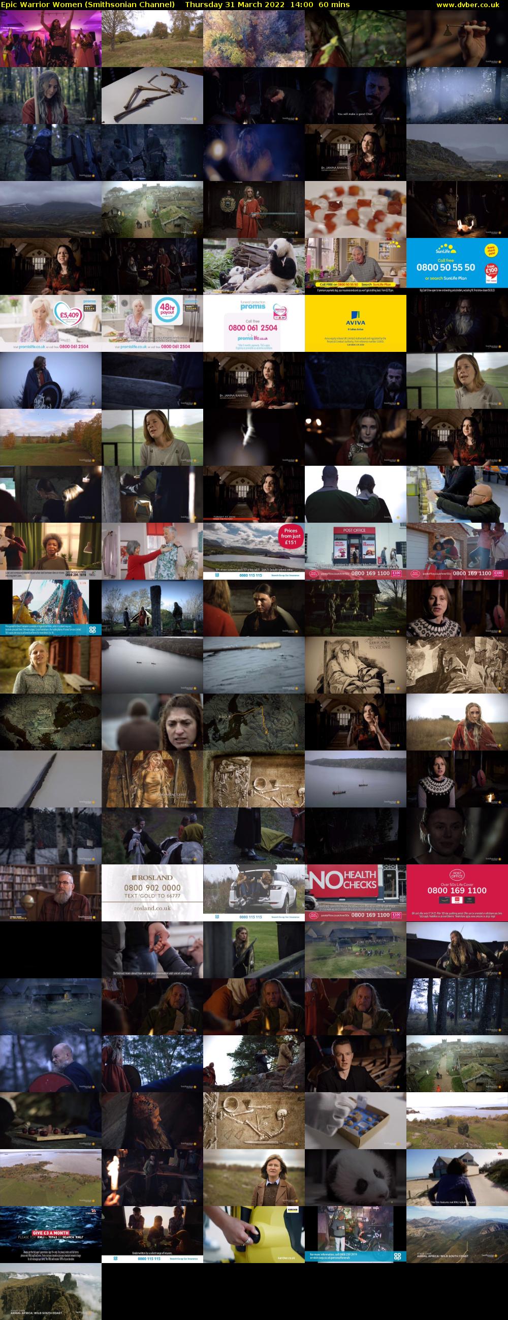 Epic Warrior Women (Smithsonian Channel) Thursday 31 March 2022 14:00 - 15:00