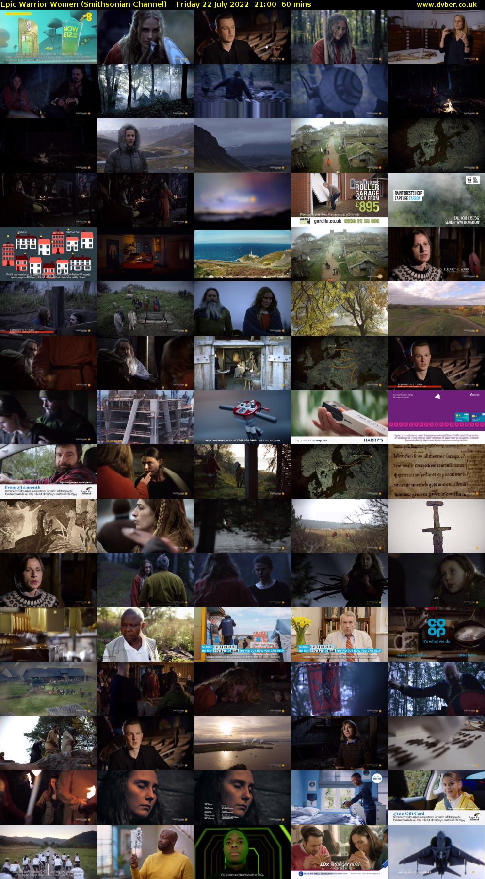 Epic Warrior Women (Smithsonian Channel) Friday 22 July 2022 21:00 - 22:00