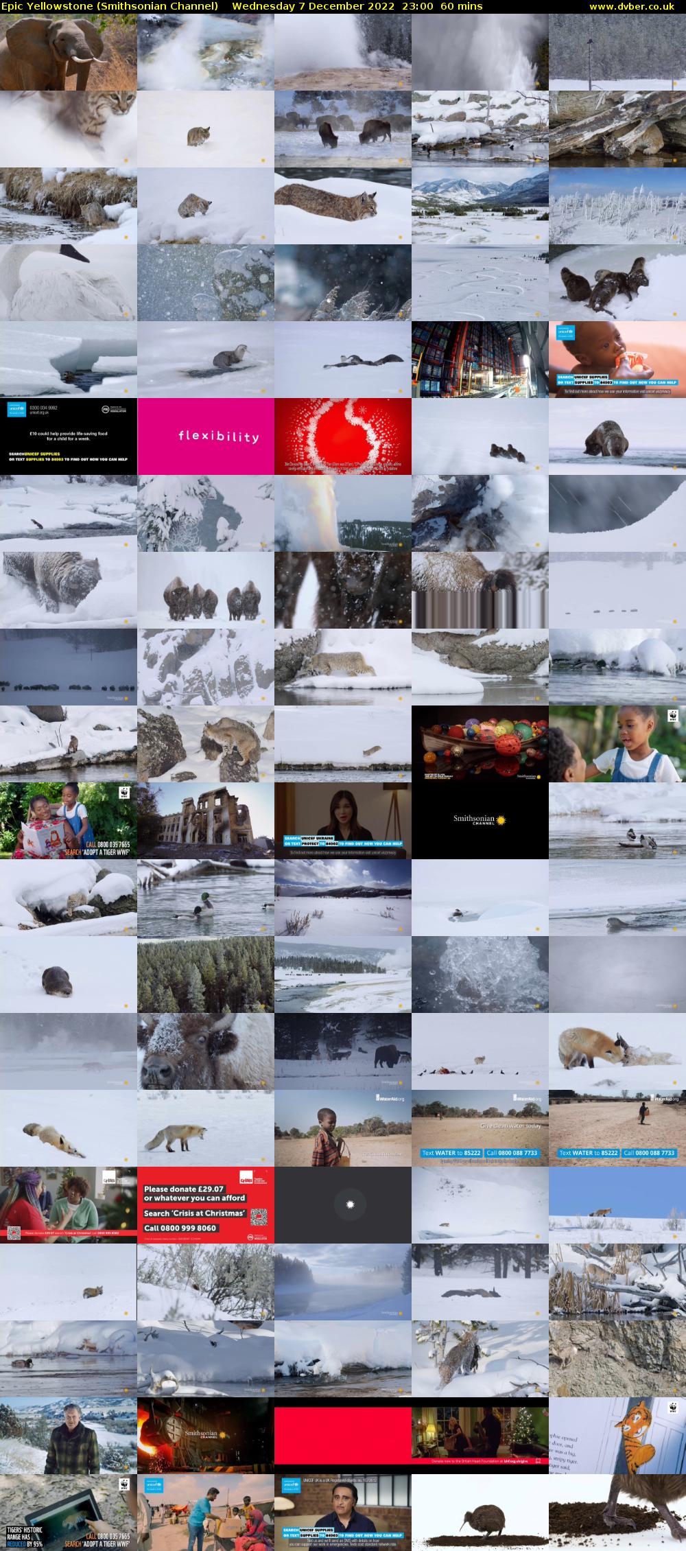 Epic Yellowstone (Smithsonian Channel) Wednesday 7 December 2022 23:00 - 00:00