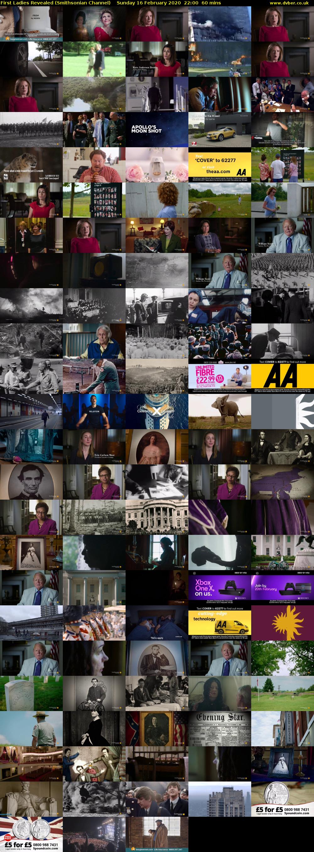 First Ladies Revealed (Smithsonian Channel) Sunday 16 February 2020 22:00 - 23:00