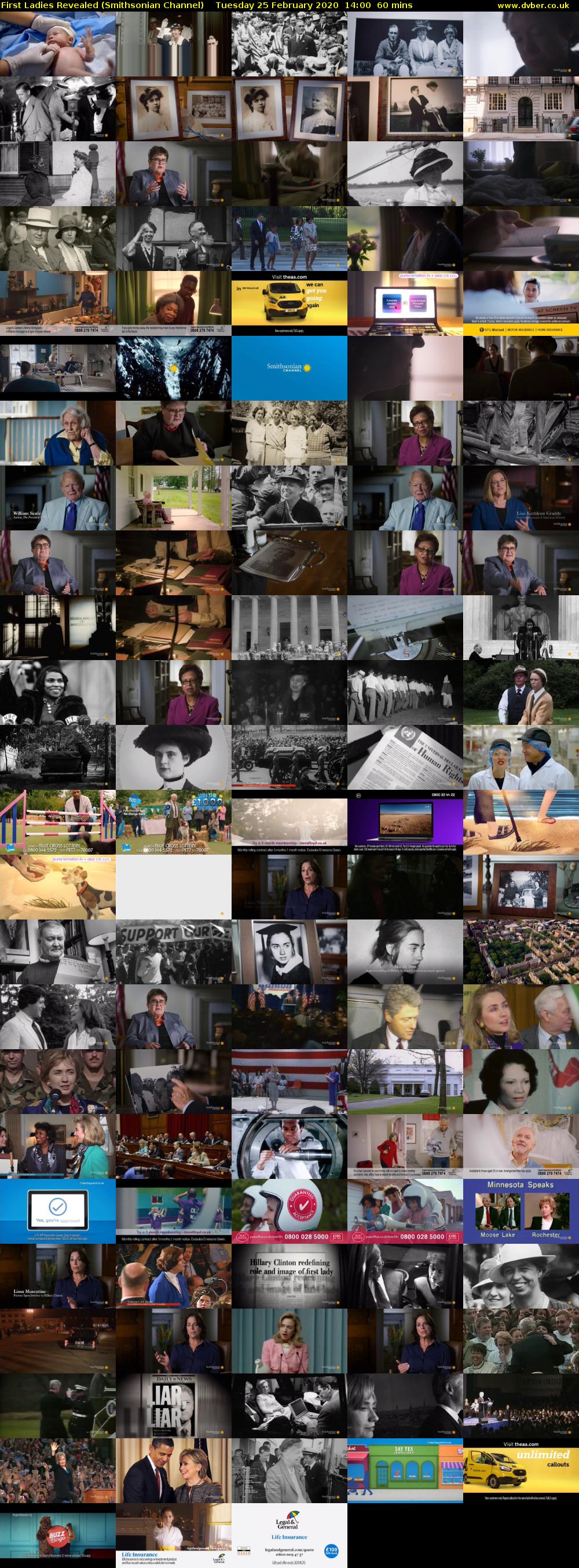 First Ladies Revealed (Smithsonian Channel) Tuesday 25 February 2020 14:00 - 15:00