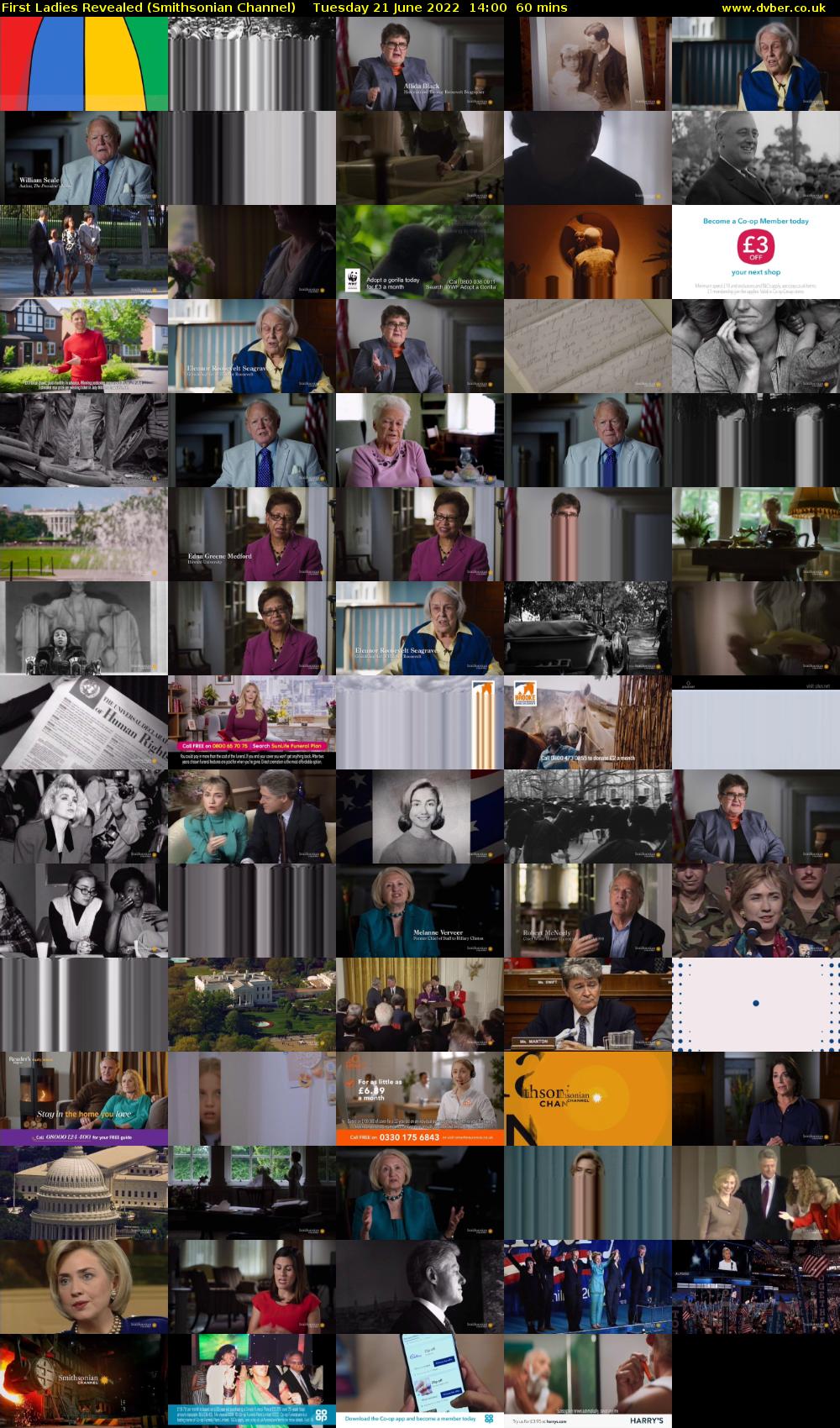 First Ladies Revealed (Smithsonian Channel) Tuesday 21 June 2022 14:00 - 15:00