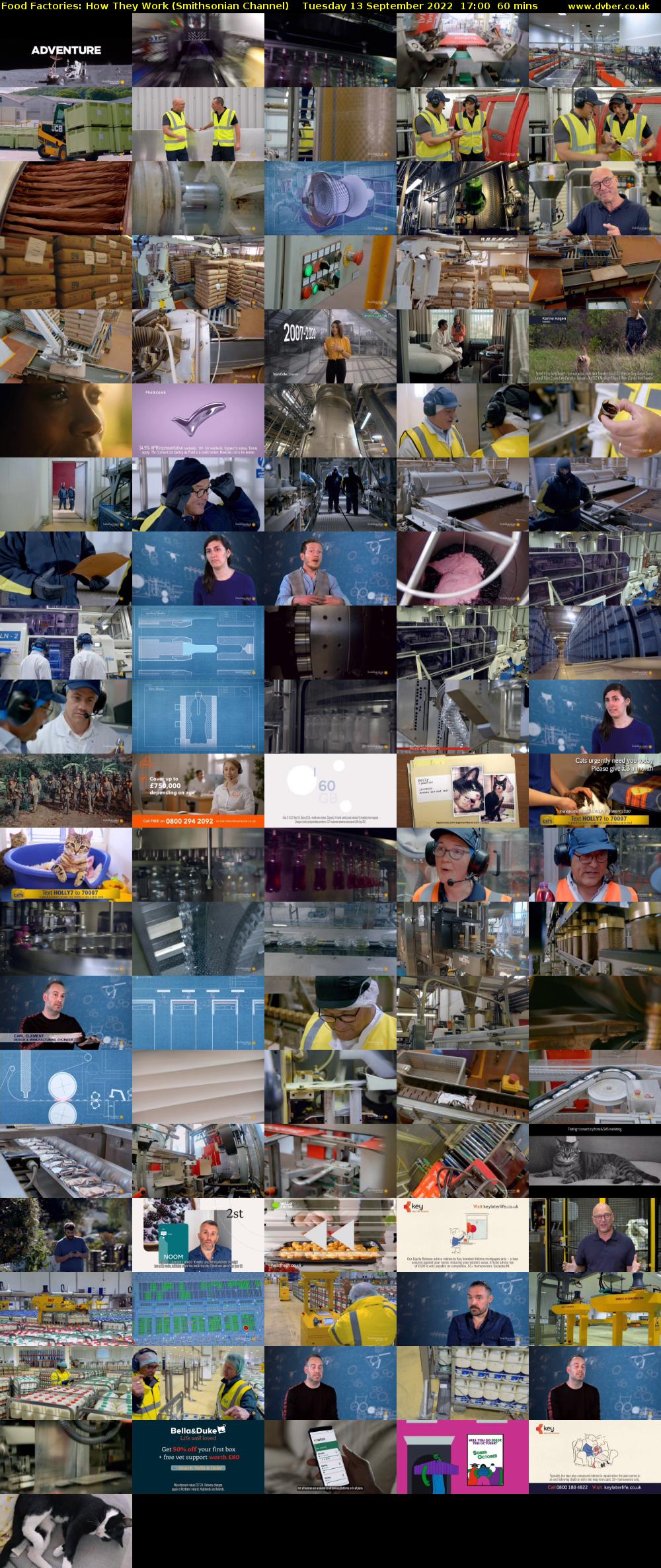 Food Factories: How They Work (Smithsonian Channel) Tuesday 13 September 2022 17:00 - 18:00