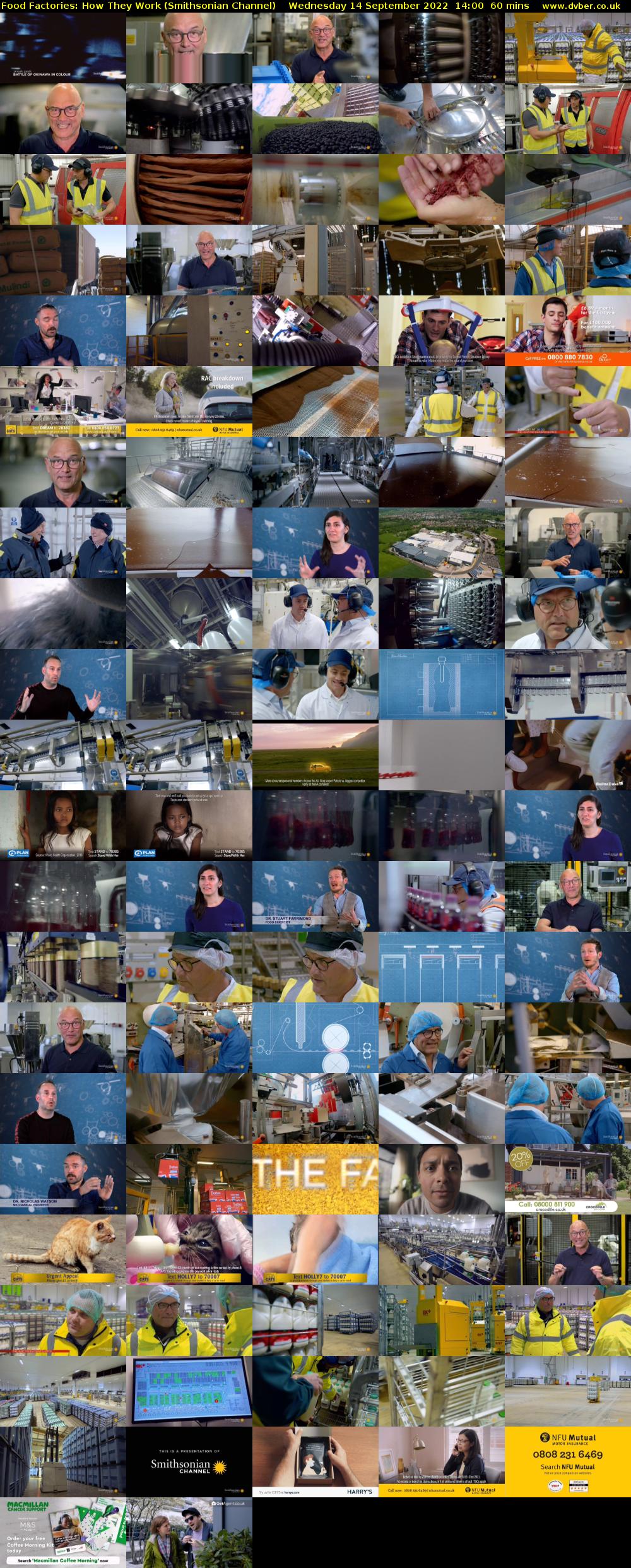 Food Factories: How They Work (Smithsonian Channel) Wednesday 14 September 2022 14:00 - 15:00