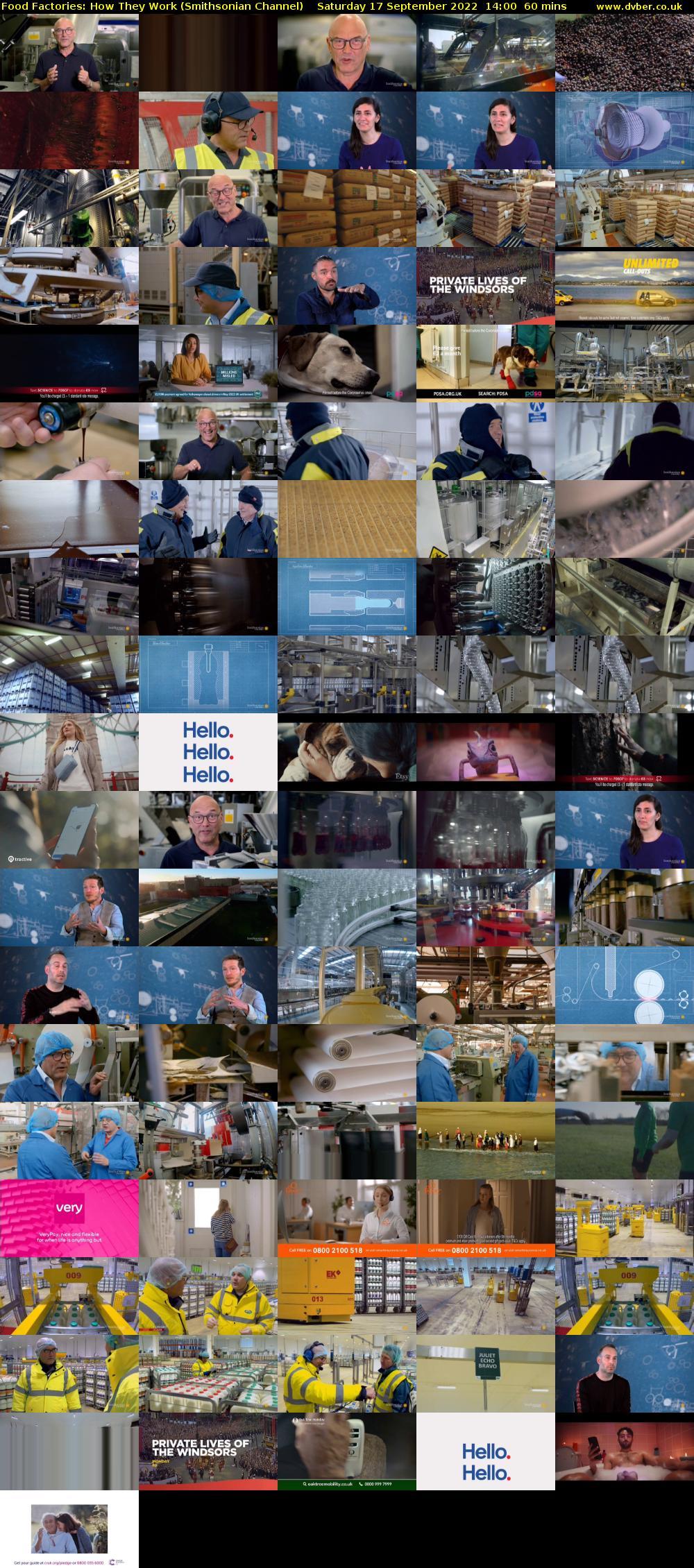 Food Factories: How They Work (Smithsonian Channel) Saturday 17 September 2022 14:00 - 15:00