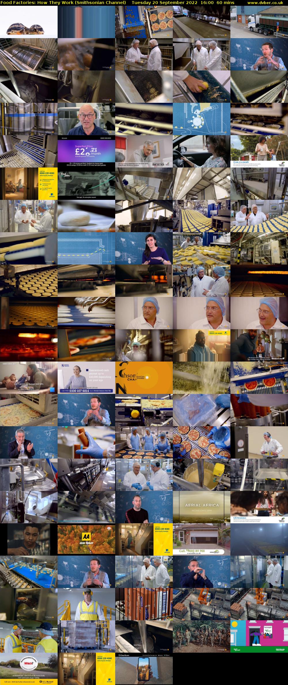 Food Factories: How They Work (Smithsonian Channel) Tuesday 20 September 2022 16:00 - 17:00
