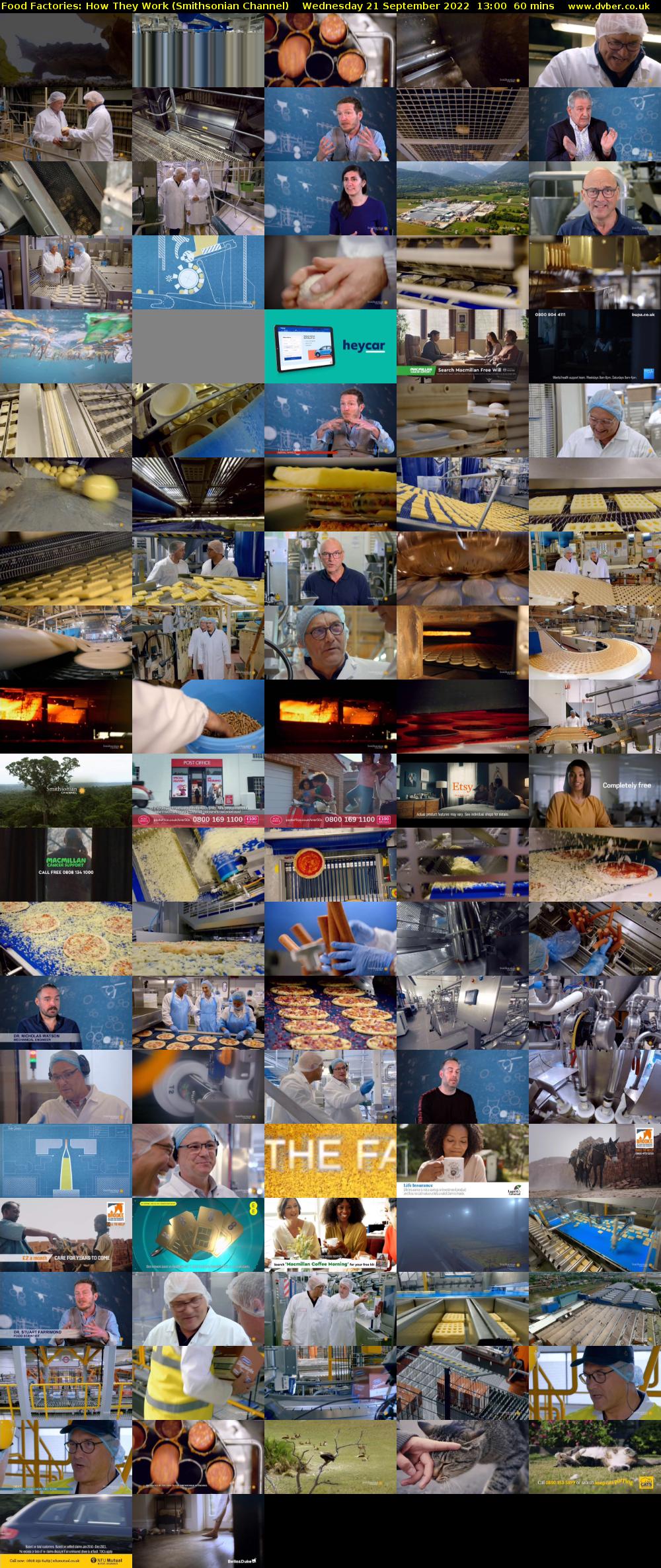 Food Factories: How They Work (Smithsonian Channel) Wednesday 21 September 2022 13:00 - 14:00