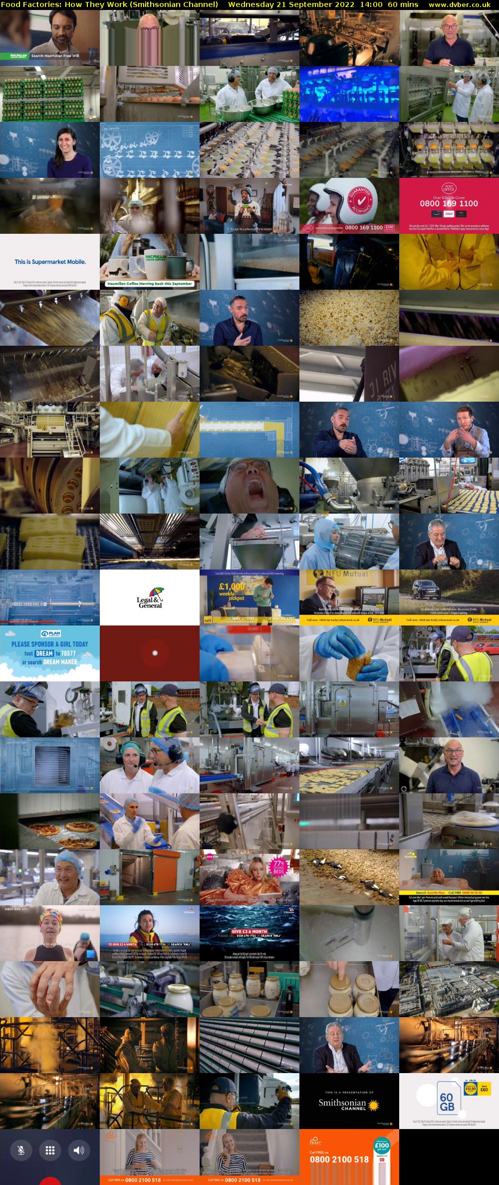 Food Factories: How They Work (Smithsonian Channel) Wednesday 21 September 2022 14:00 - 15:00