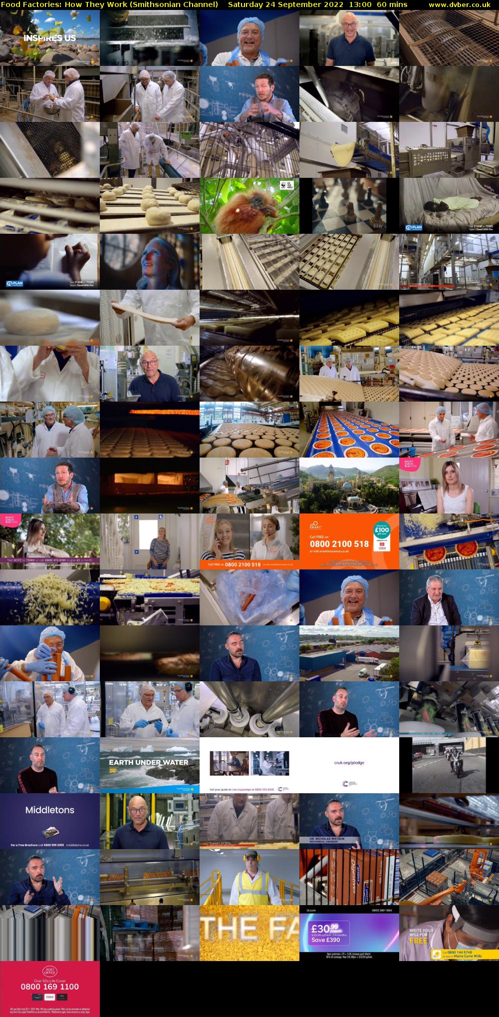 Food Factories: How They Work (Smithsonian Channel) Saturday 24 September 2022 13:00 - 14:00