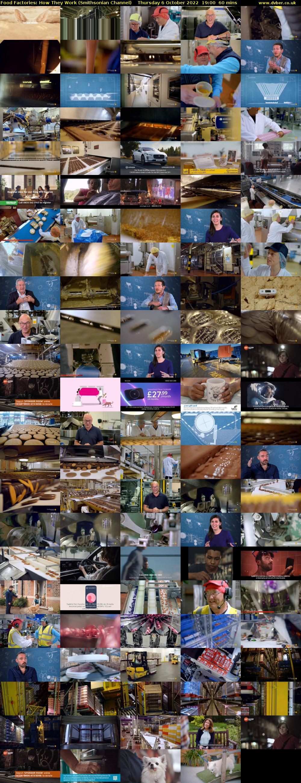 Food Factories: How They Work (Smithsonian Channel) Thursday 6 October 2022 19:00 - 20:00