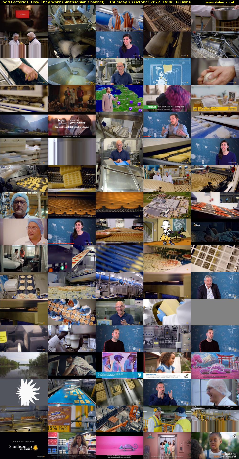 Food Factories: How They Work (Smithsonian Channel) Thursday 20 October 2022 19:00 - 20:00