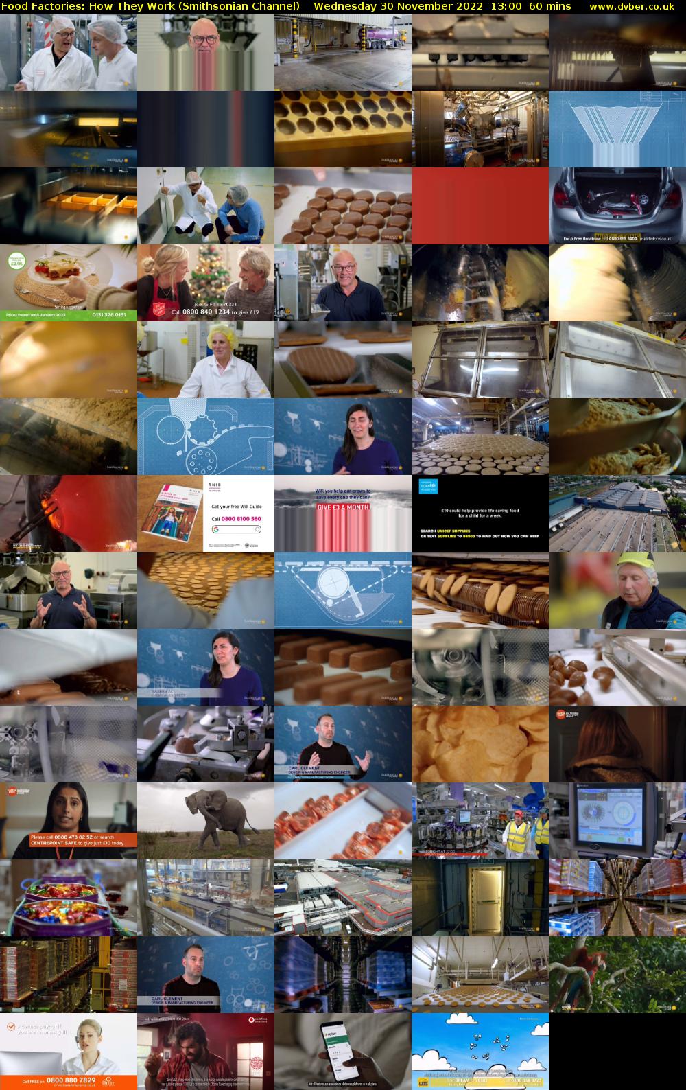Food Factories: How They Work (Smithsonian Channel) Wednesday 30 November 2022 13:00 - 14:00