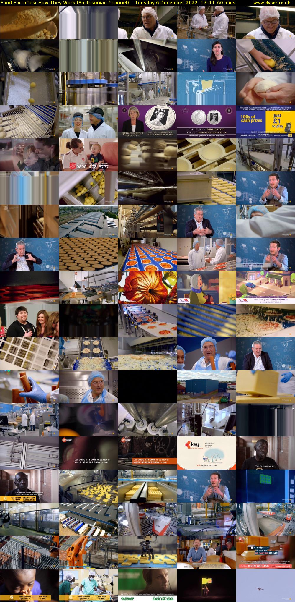 Food Factories: How They Work (Smithsonian Channel) Tuesday 6 December 2022 17:00 - 18:00
