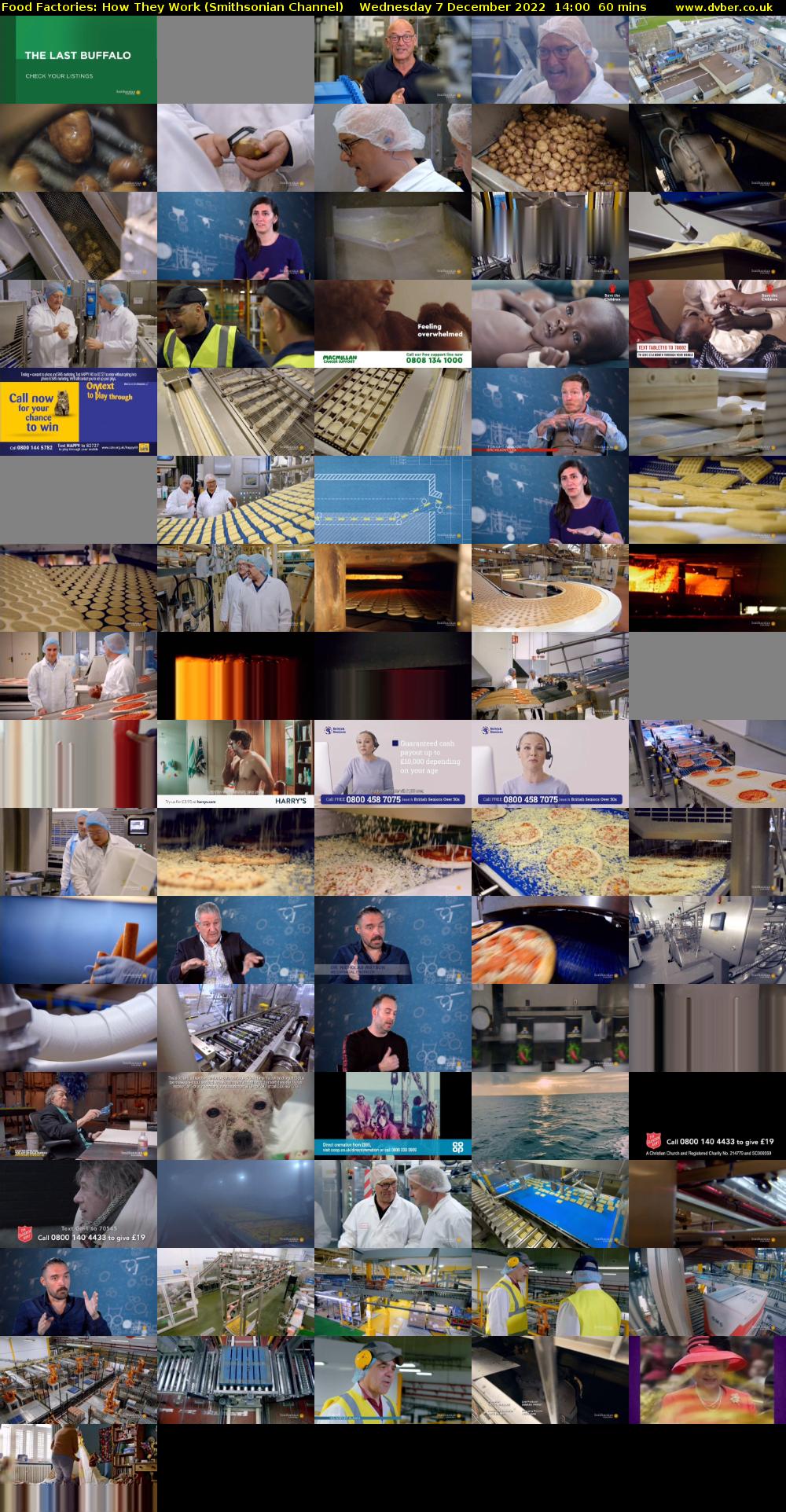 Food Factories: How They Work (Smithsonian Channel) Wednesday 7 December 2022 14:00 - 15:00