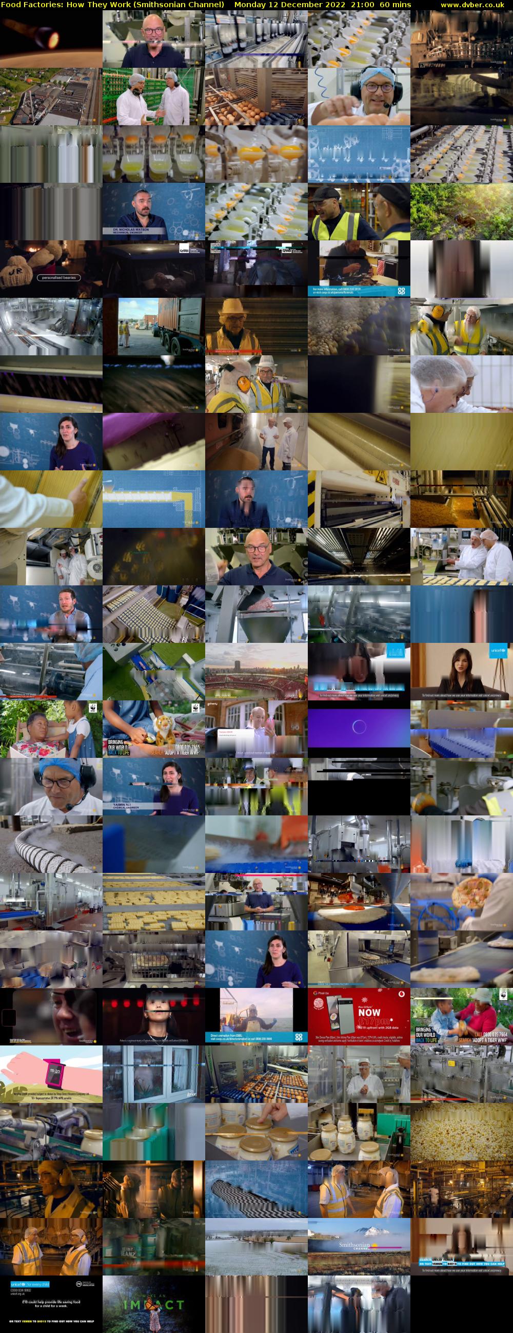 Food Factories: How They Work (Smithsonian Channel) Monday 12 December 2022 21:00 - 22:00