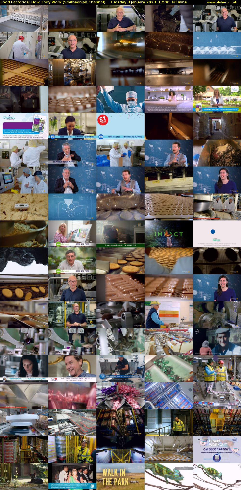 Food Factories: How They Work (Smithsonian Channel) Tuesday 3 January 2023 17:00 - 18:00