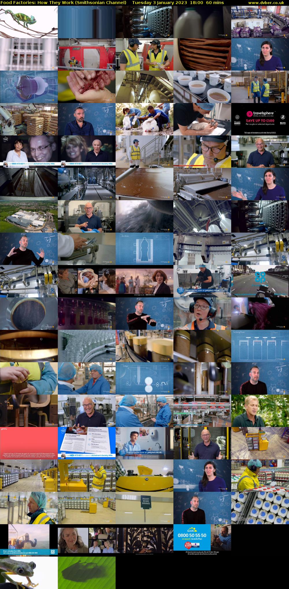 Food Factories: How They Work (Smithsonian Channel) Tuesday 3 January 2023 18:00 - 19:00
