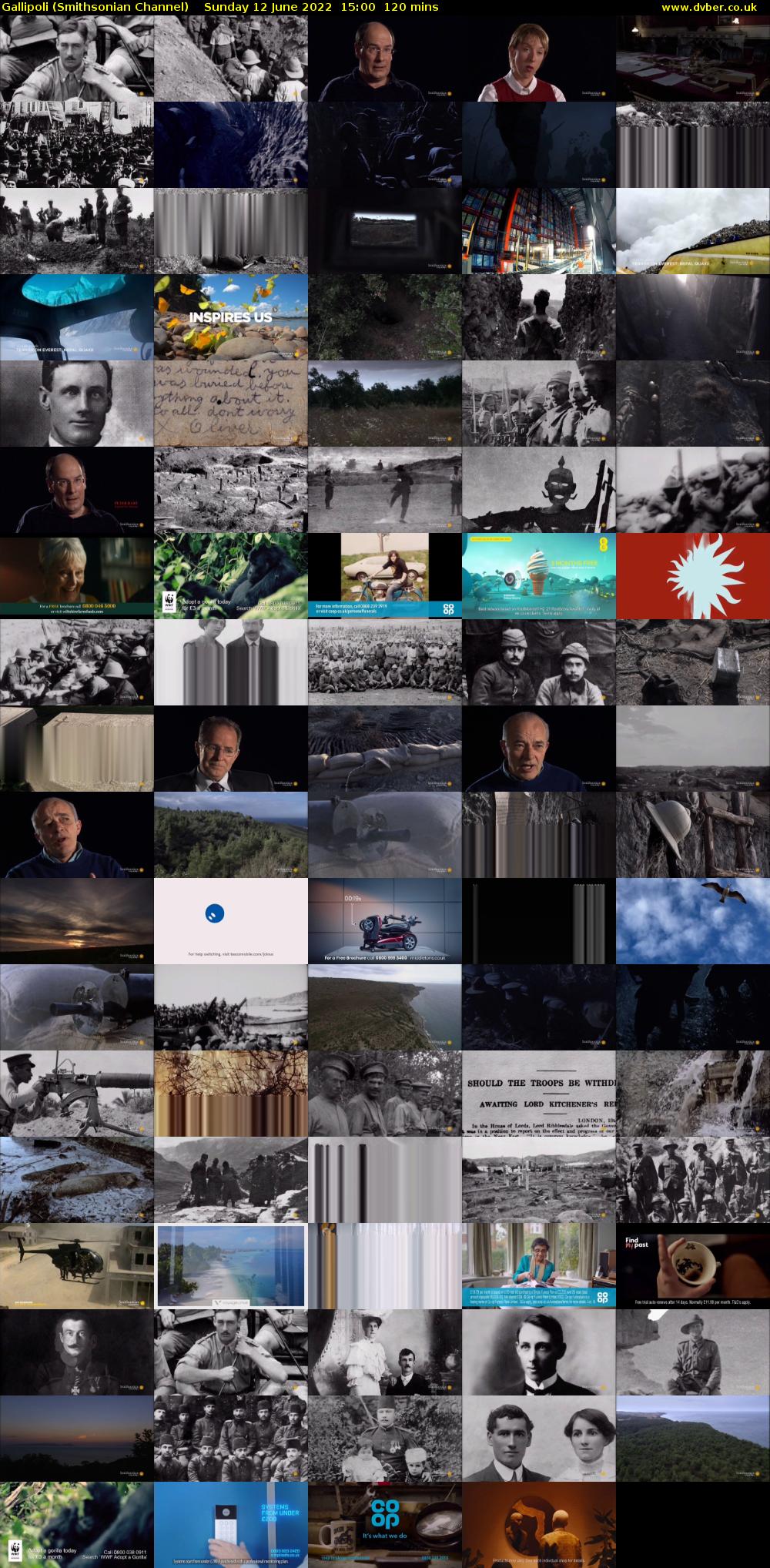 Gallipoli (Smithsonian Channel) Sunday 12 June 2022 15:00 - 17:00