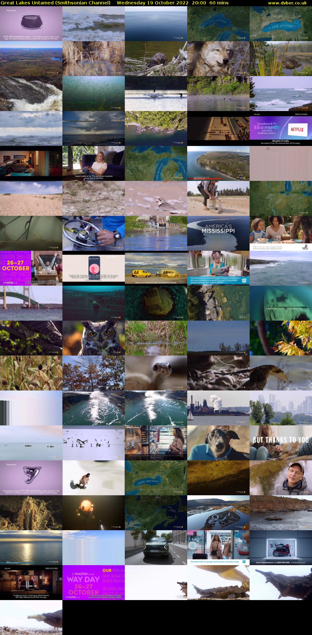 Great Lakes Untamed (Smithsonian Channel) Wednesday 19 October 2022 20:00 - 21:00