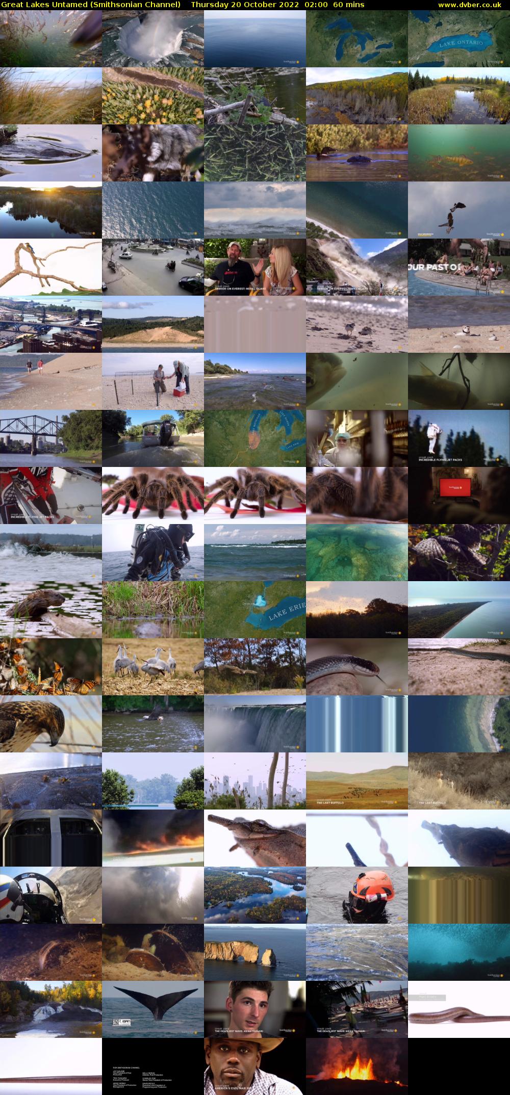 Great Lakes Untamed (Smithsonian Channel) Thursday 20 October 2022 02:00 - 03:00