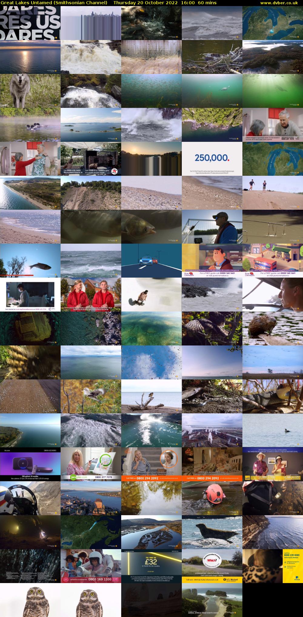 Great Lakes Untamed (Smithsonian Channel) Thursday 20 October 2022 16:00 - 17:00