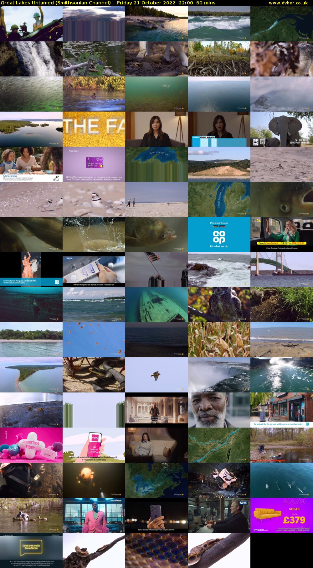 Great Lakes Untamed (Smithsonian Channel) Friday 21 October 2022 22:00 - 23:00