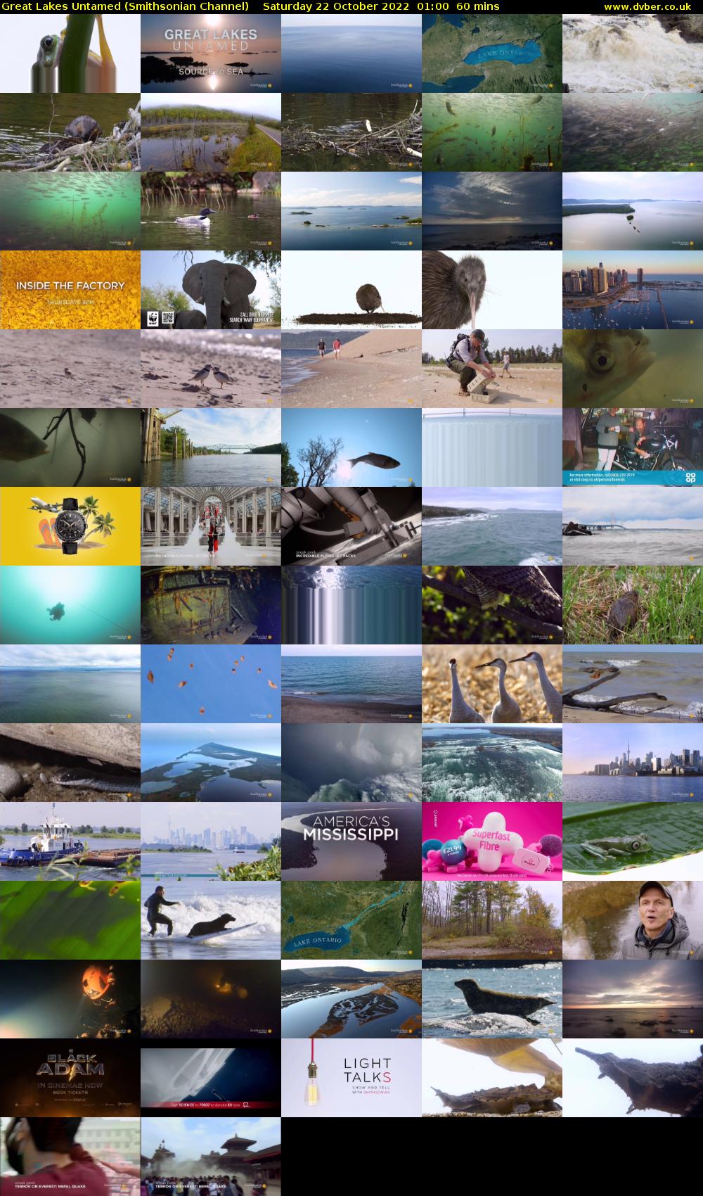 Great Lakes Untamed (Smithsonian Channel) Saturday 22 October 2022 01:00 - 02:00