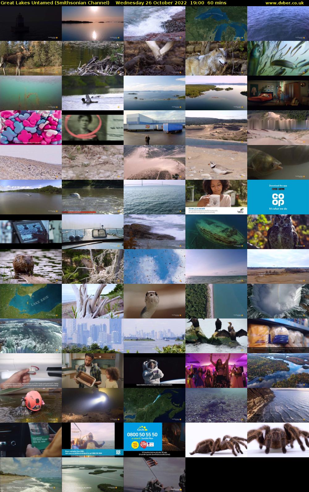 Great Lakes Untamed (Smithsonian Channel) Wednesday 26 October 2022 19:00 - 20:00