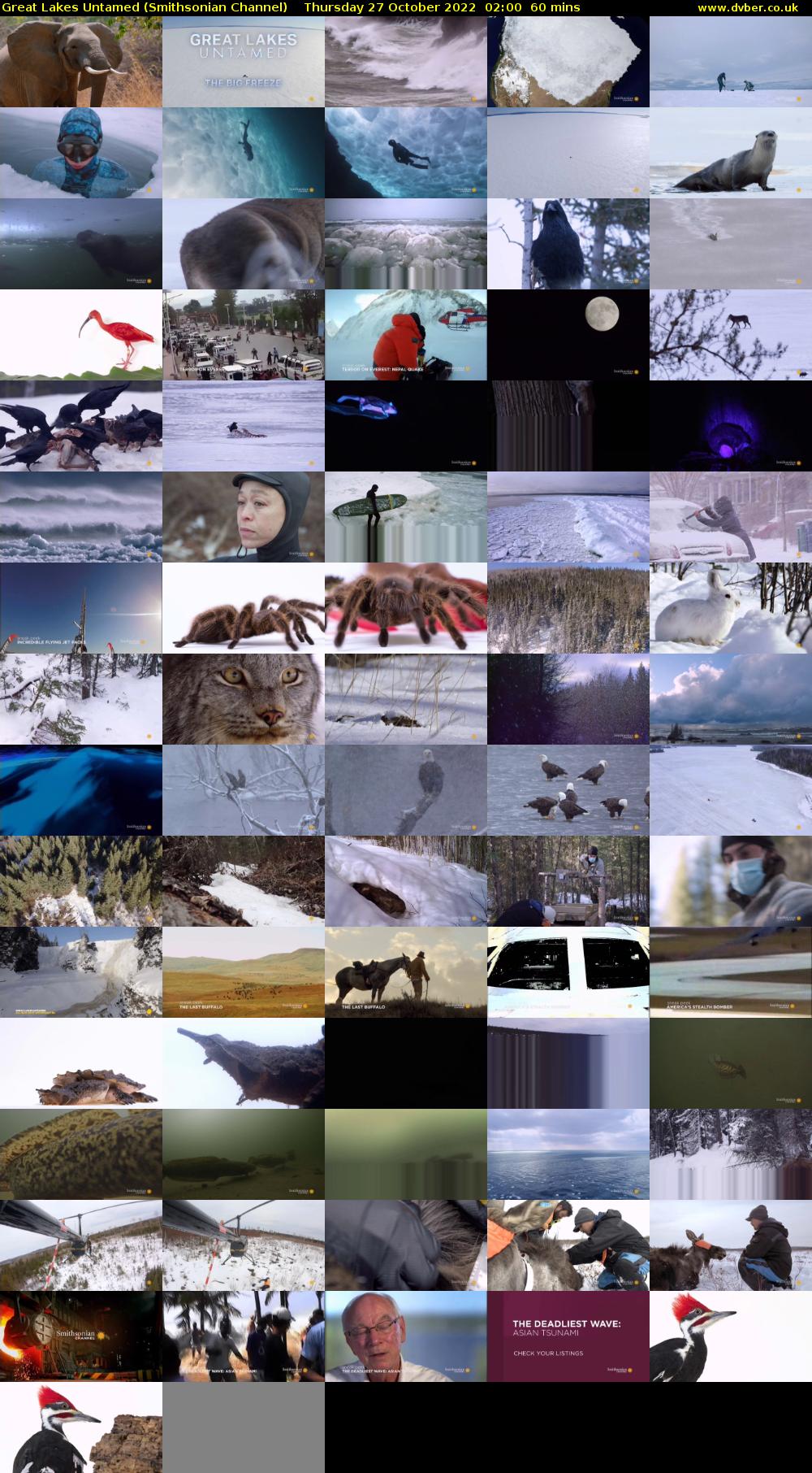Great Lakes Untamed (Smithsonian Channel) Thursday 27 October 2022 02:00 - 03:00