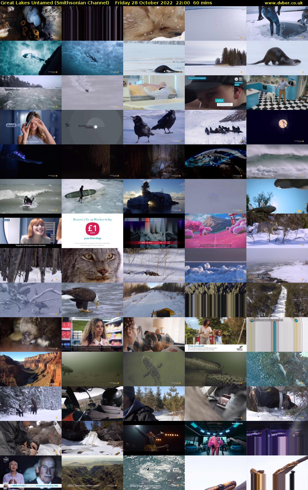 Great Lakes Untamed (Smithsonian Channel) Friday 28 October 2022 22:00 - 23:00