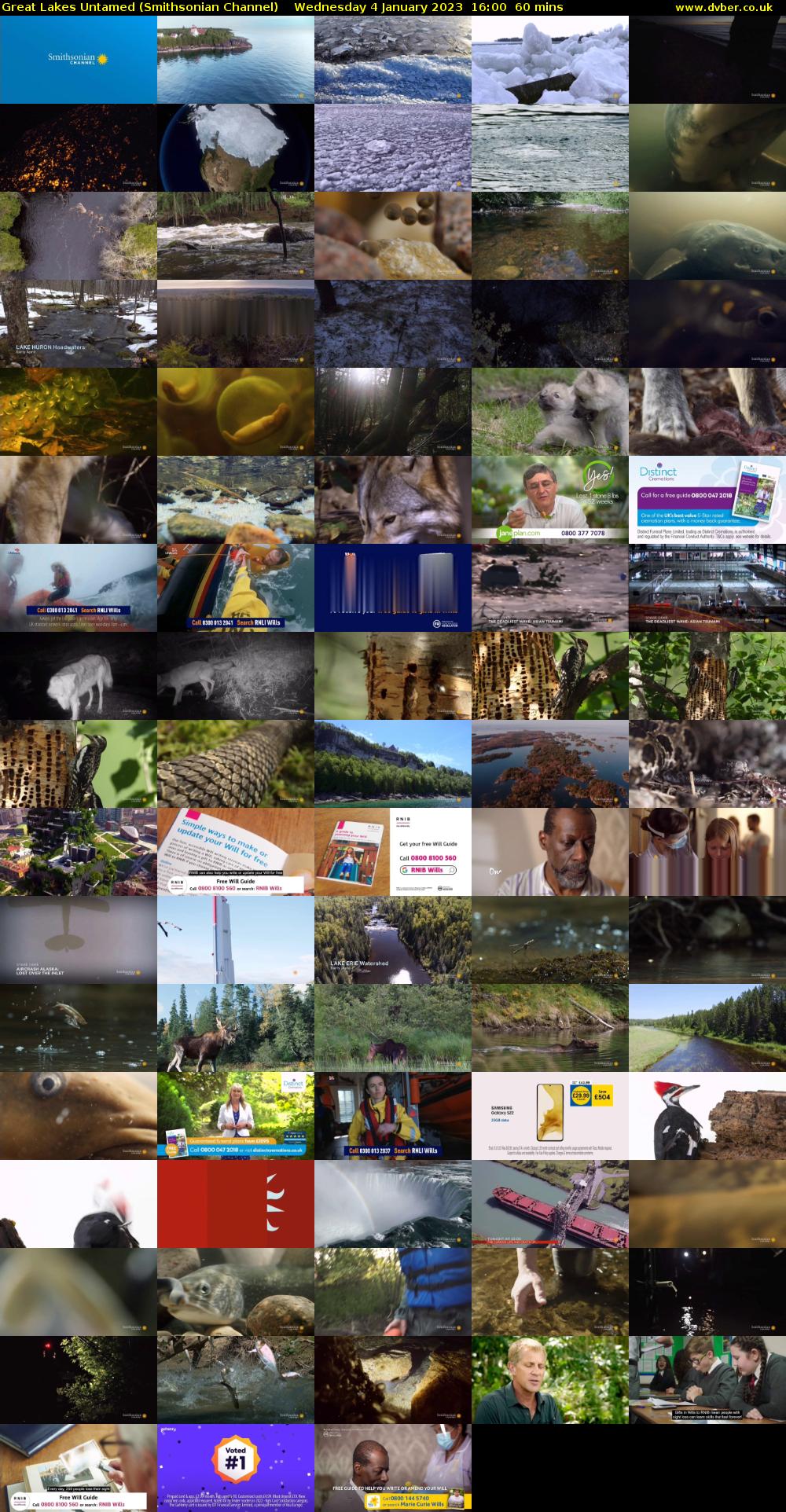 Great Lakes Untamed (Smithsonian Channel) Wednesday 4 January 2023 16:00 - 17:00