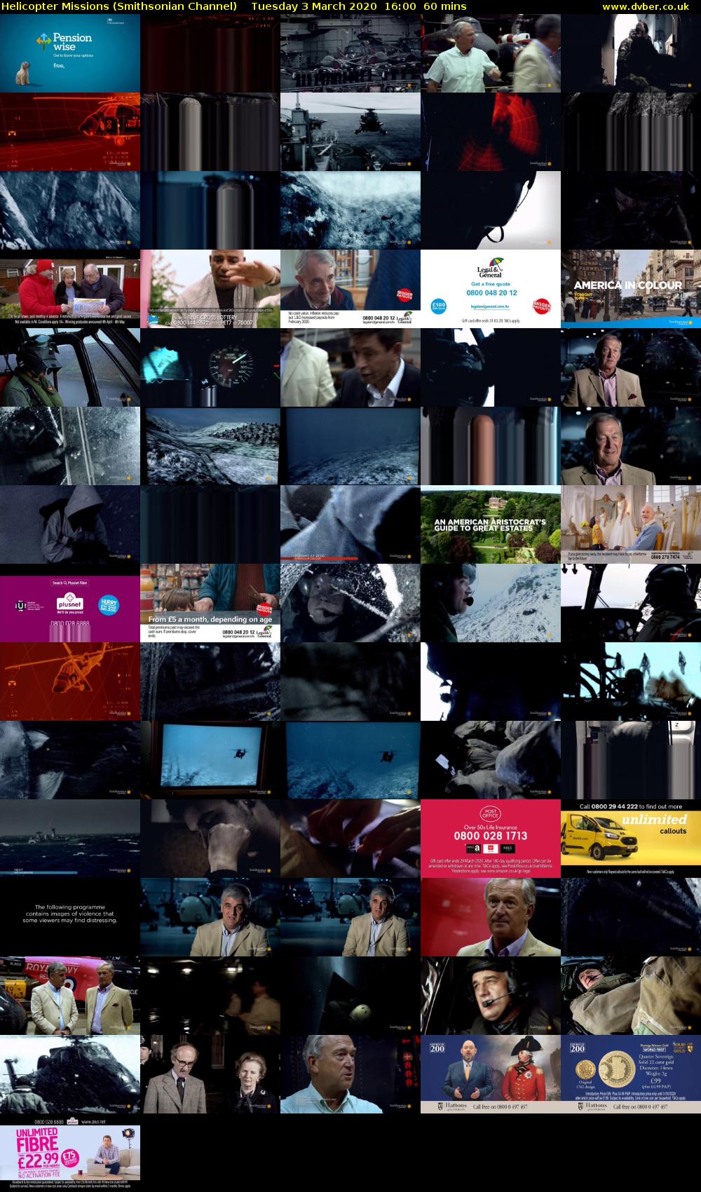 Helicopter Missions (Smithsonian Channel) Tuesday 3 March 2020 16:00 - 17:00