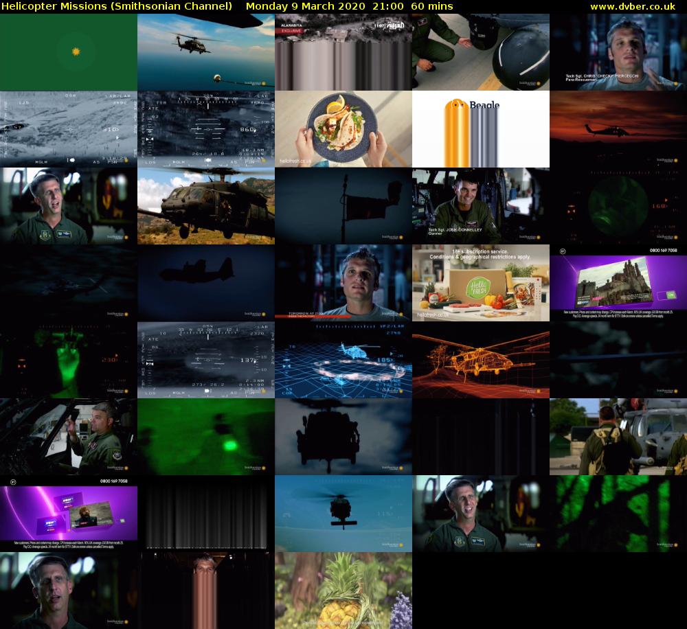 Helicopter Missions (Smithsonian Channel) Monday 9 March 2020 21:00 - 22:00
