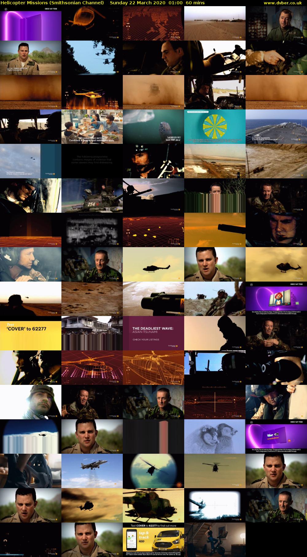 Helicopter Missions (Smithsonian Channel) Sunday 22 March 2020 01:00 - 02:00