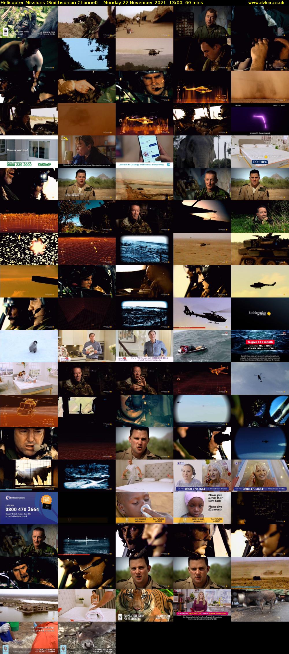 Helicopter Missions (Smithsonian Channel) Monday 22 November 2021 13:00 - 14:00